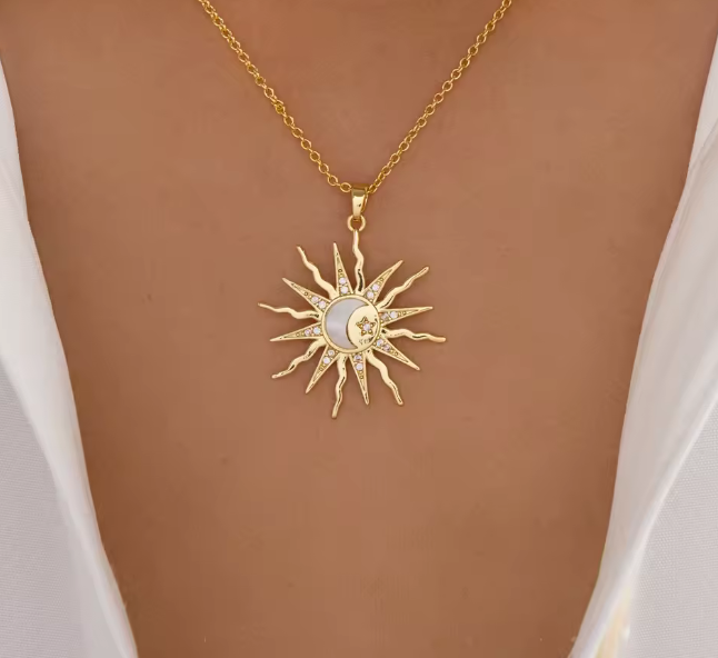 Sol and Luna Pendant Necklace