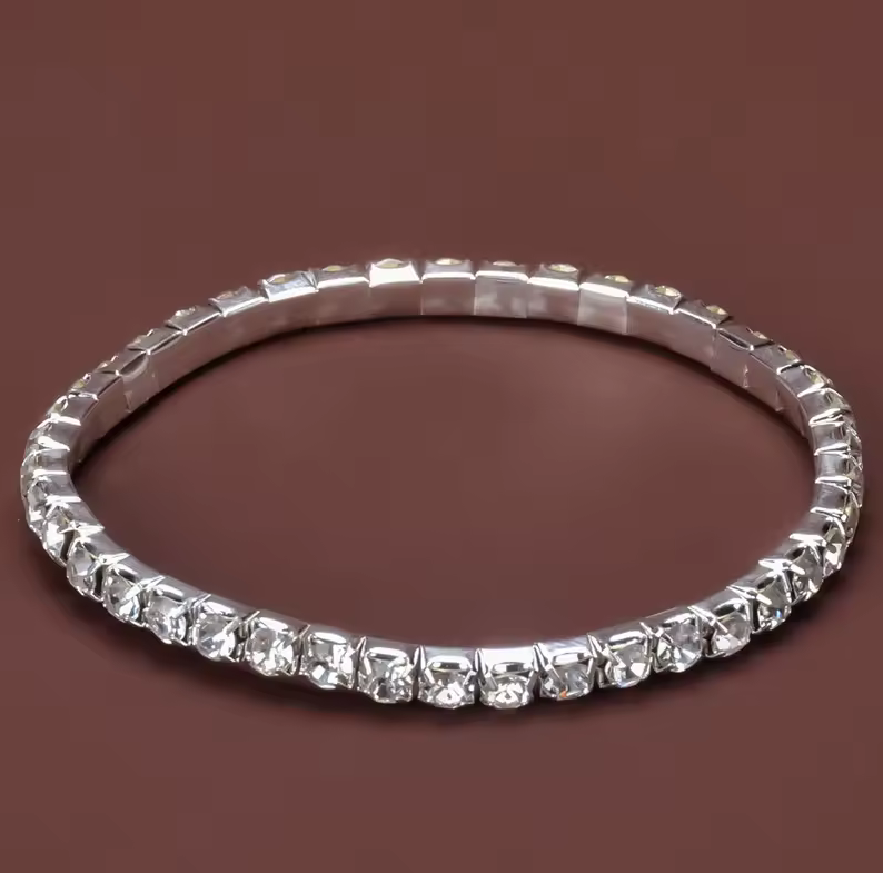 Adorned Metal Bracelet