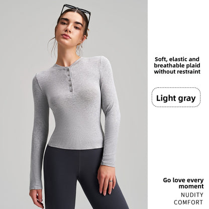 Women's Long Sleeve Yoga Top Fitness Shirt