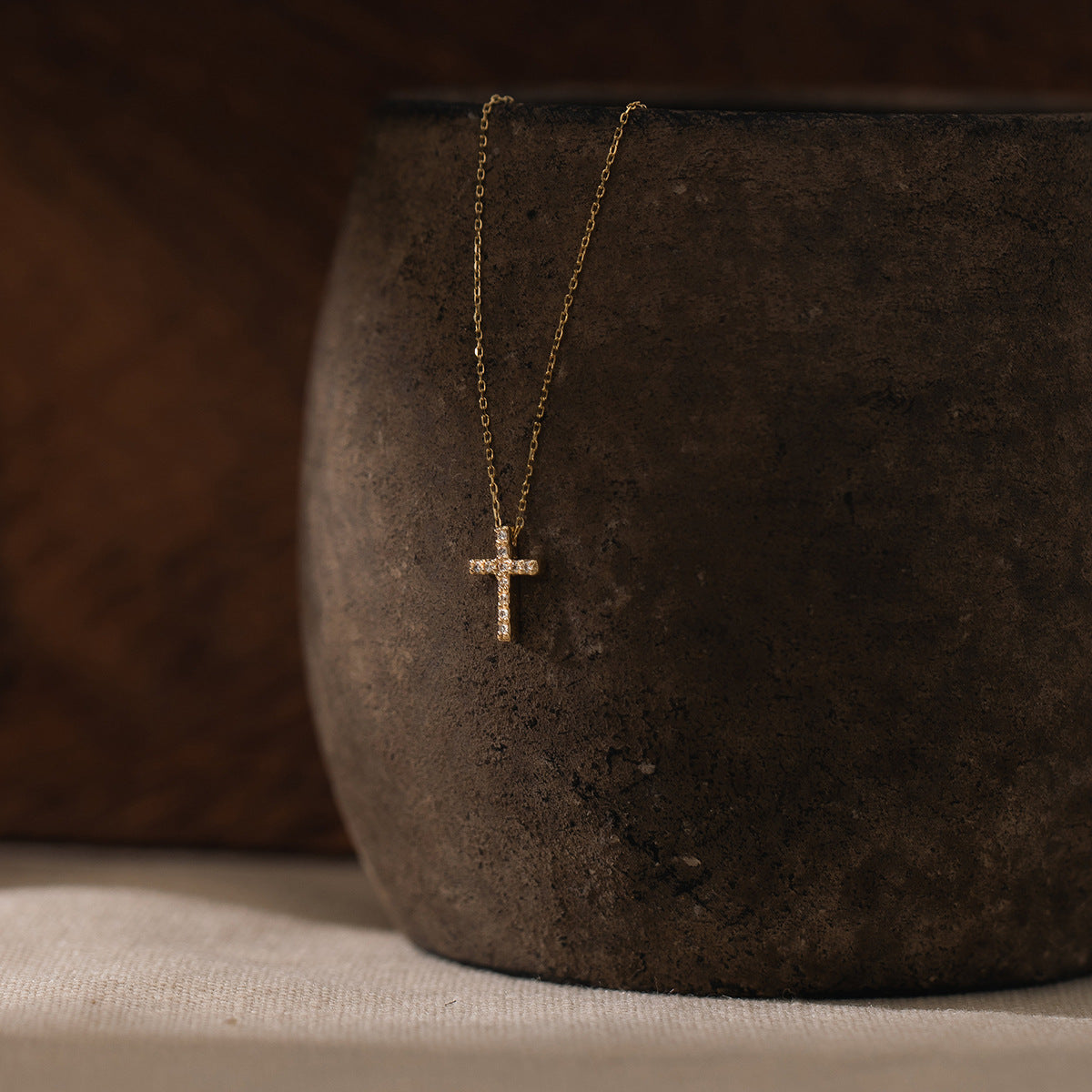 Gold Plated Cross Necklace