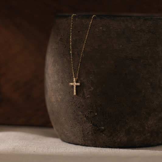 Gold Plated Cross Necklace