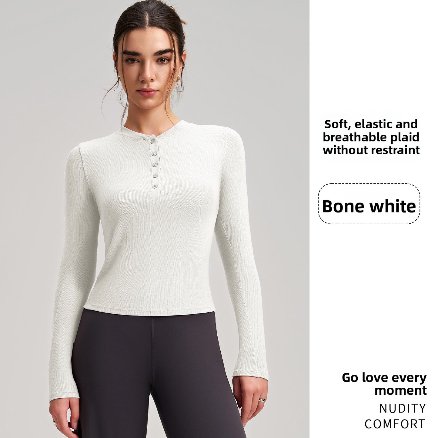 Women's Long Sleeve Yoga Top Fitness Shirt