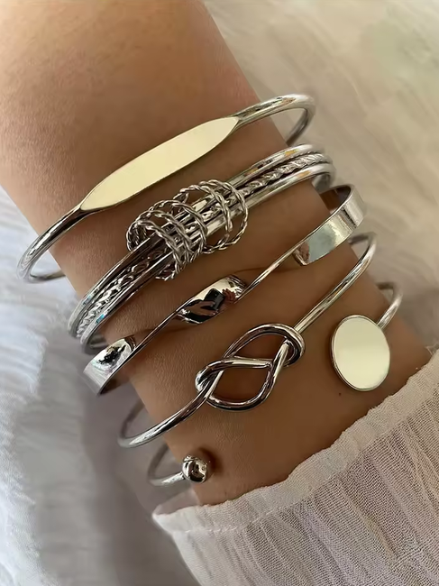 5 Pack Metal Bracelet