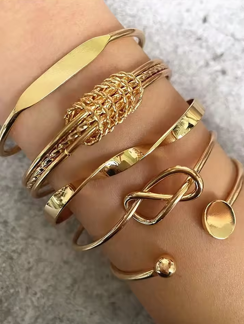 5 Pack Metal Bracelet