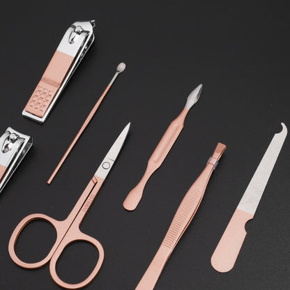 7-Piece Manicure Kit with Leather Case