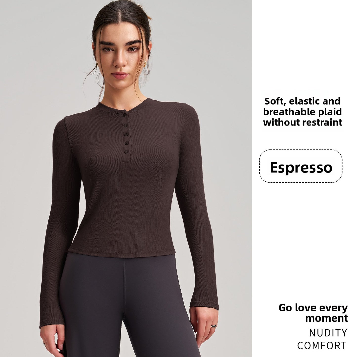 Women's Long Sleeve Yoga Top Fitness Shirt