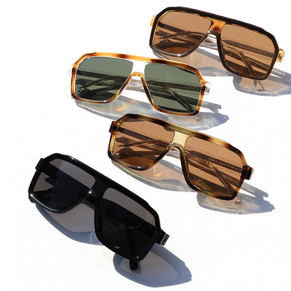 Retro Big Frame Rim Sunglasses