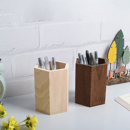 Wooden Stationery Pencil Organizer