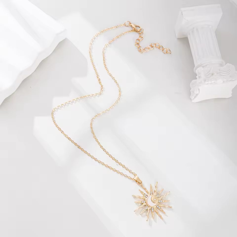 Sol and Luna Pendant Necklace