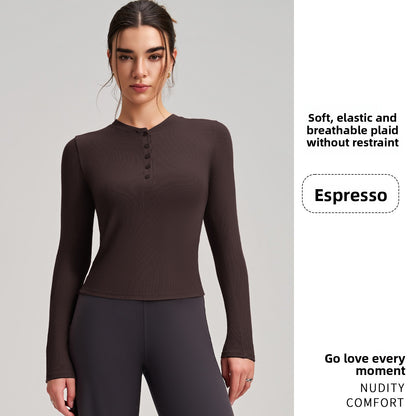 Women's Long Sleeve Yoga Top Fitness Shirt