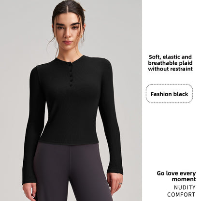 Women's Long Sleeve Yoga Top Fitness Shirt
