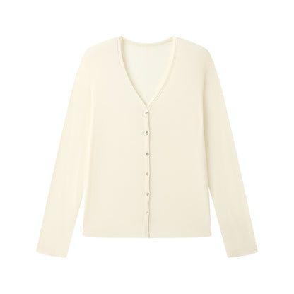 Lightweight Buttoned Long-Sleeved Top