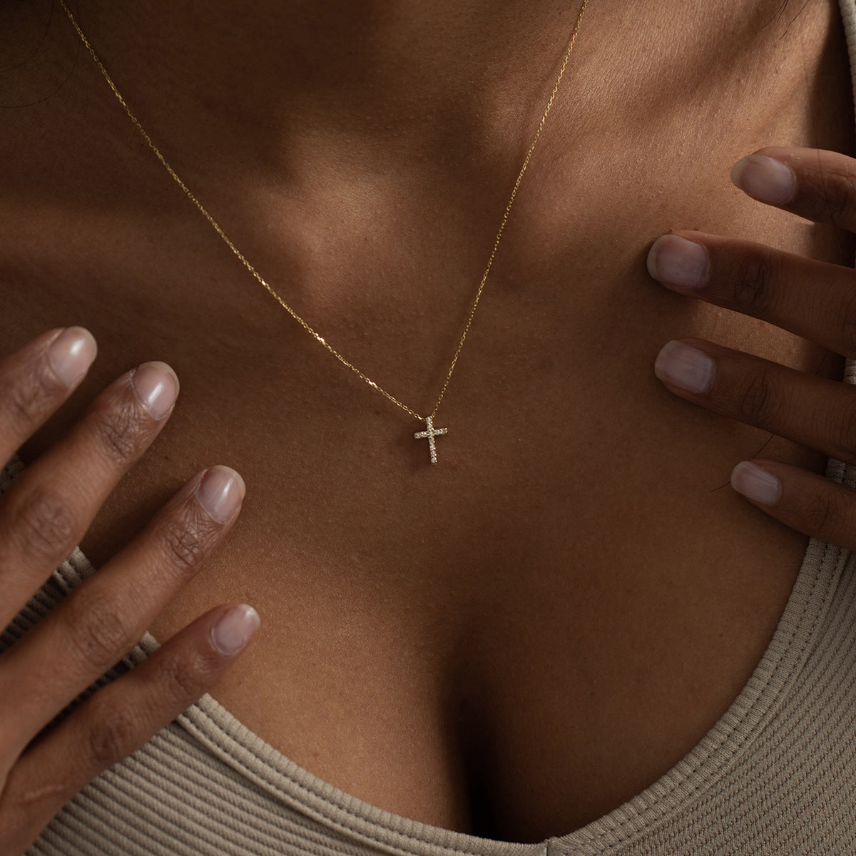 Gold Plated Cross Necklace