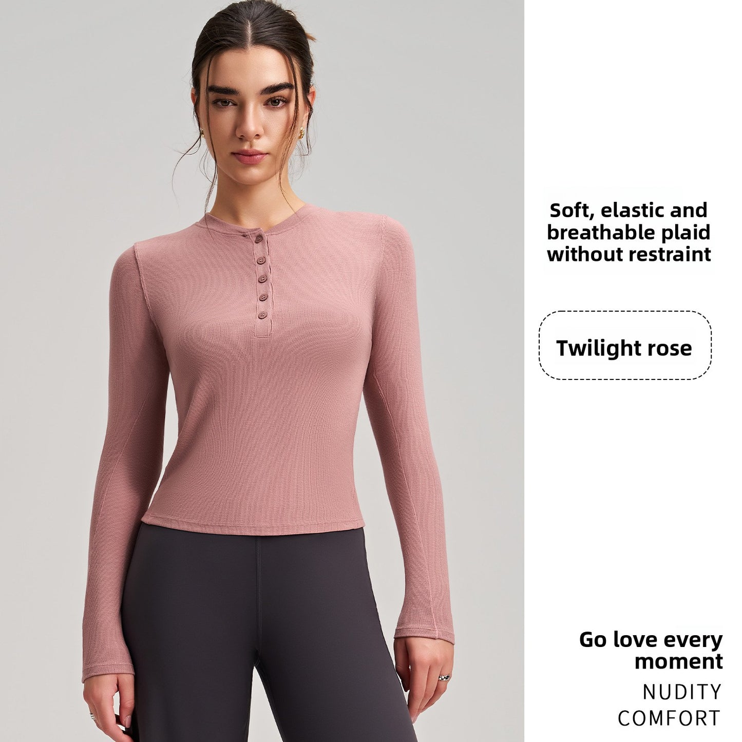 Women's Long Sleeve Yoga Top Fitness Shirt