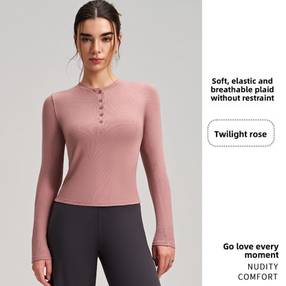 Women's Long Sleeve Yoga Top Fitness Shirt