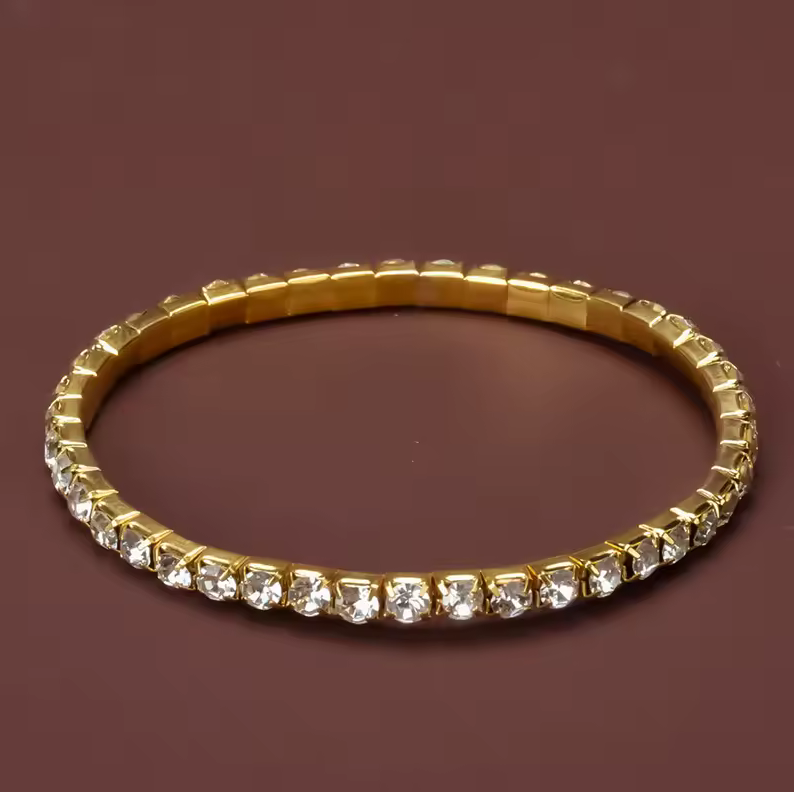 Adorned Metal Bracelet
